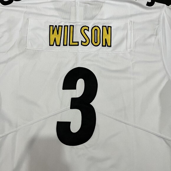Pittsburgh Steelers White Jersey #3 WILSON NFL - Picture 6 of 6